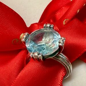 Slane and Slane blue topaz ring